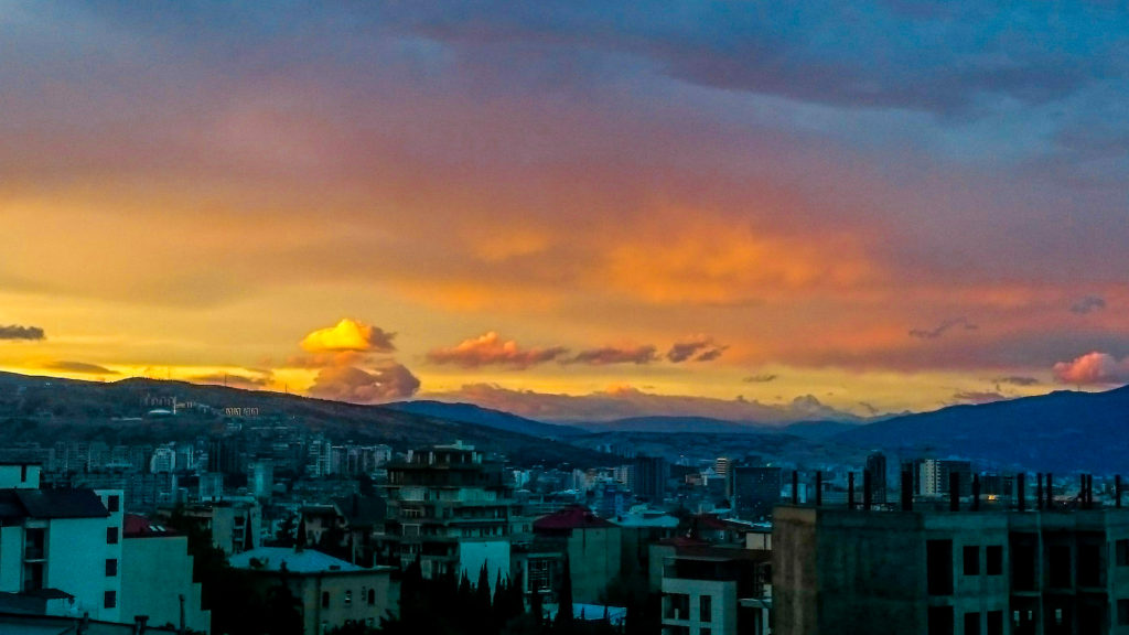 Sunset in Tbilisi