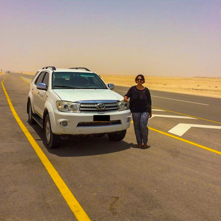 On way from Muscat to Salalah for celebrating Khareef in Salalah