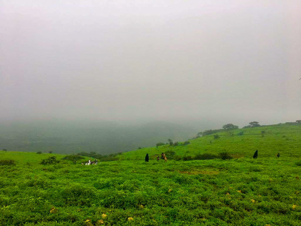 Views from the Ittin Mountain during Khareef in Salalah