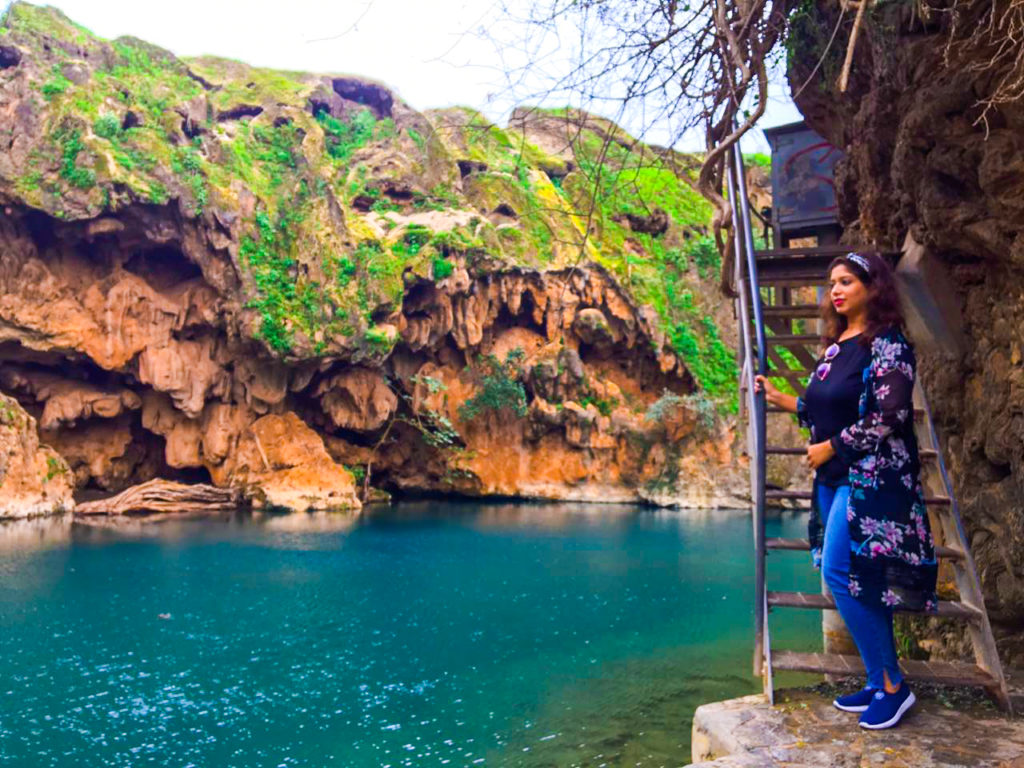 The natural water spring at Ayn Shahalnoot