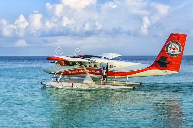 Seaplane in the maldives