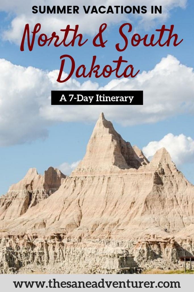 Spending summer vacations in North and South Dakota is not on most of the traveler's radar. But this region of the States have abundance of beauty which is enhanced during the summers. Check out this 7-day itinerary of how to spend summer break in North and South Dakota by a local. #summerindakota #summervacation #summerinusa #summervacationitinerary
