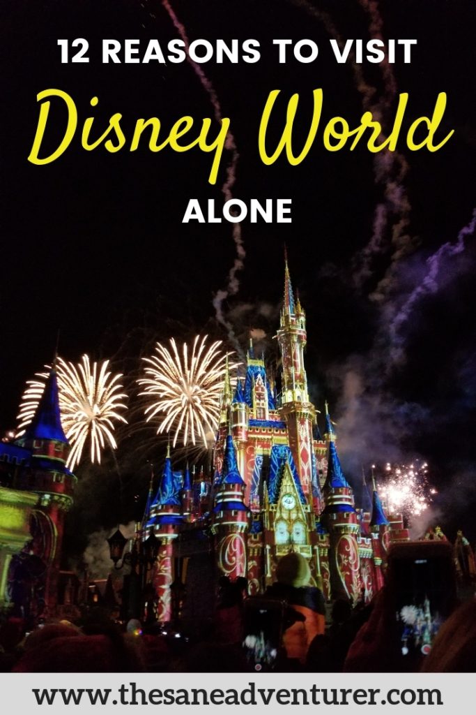 Not everyone loves the idea of traveling solo to Disney World. In this post, I have shared 12 reasons on how to make the most of your time if visiting the Disney World alone #disneyworld #disneyworldflorida #disneyworldsolo