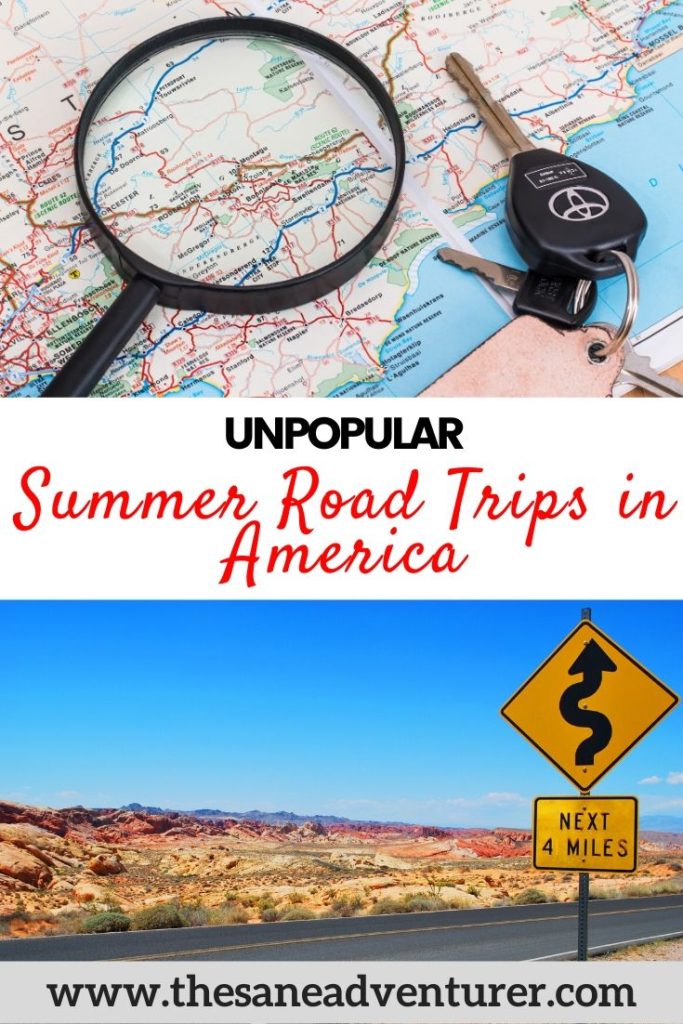 Wondering where to go in America this summer? Read my article on the best summer road trips in America, which are the unpopular road trips in America yet they offer the ultimate summer fun! #summerroadtripinmerica #americanroadtrip #summerroadtrip 