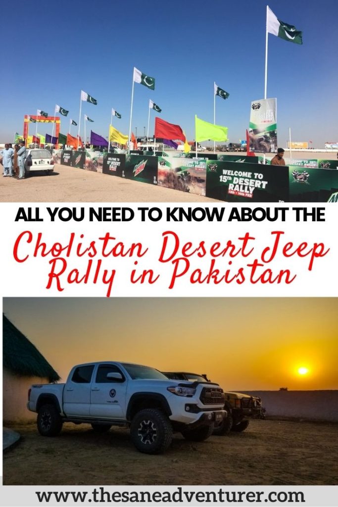 Everything you need to know on how to visit the Cholistan Desert Jeep Rally in Pakistan. This guide also contain information on traveling in Pakistan and more about the travel places in Pakistan. #thingstodoinpakistan #travelguidepakistan #whattoseeinpakistan